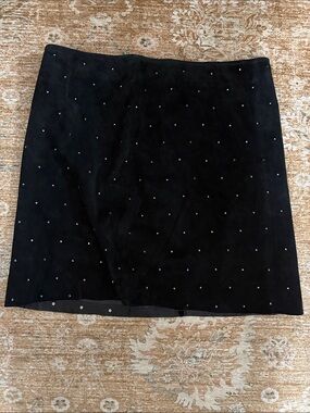 Black Studded Mini Skirt - Brand Unspecified